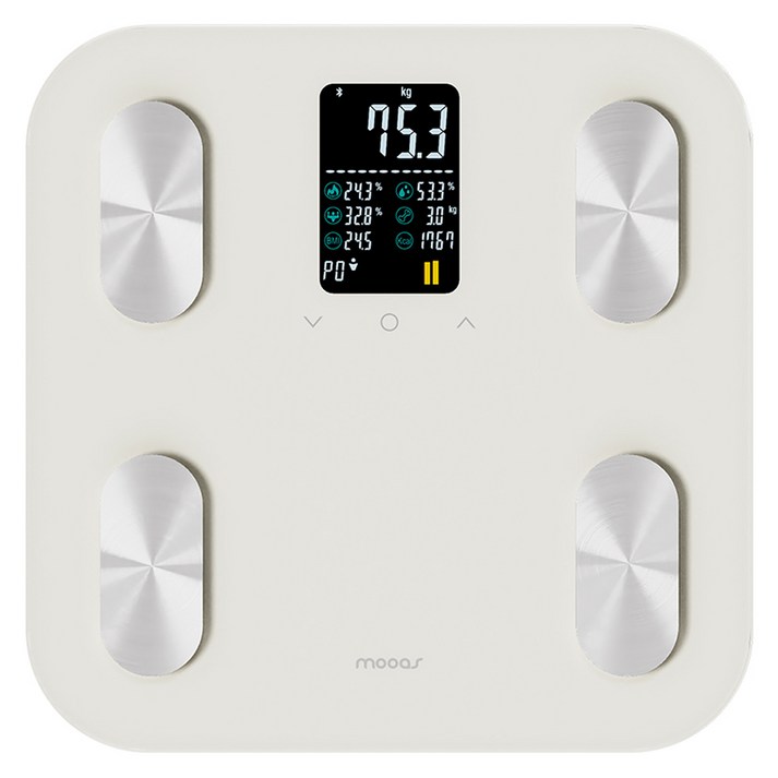 무아스 스마트 헬스케어 LCD 체지방 체중계 베이직