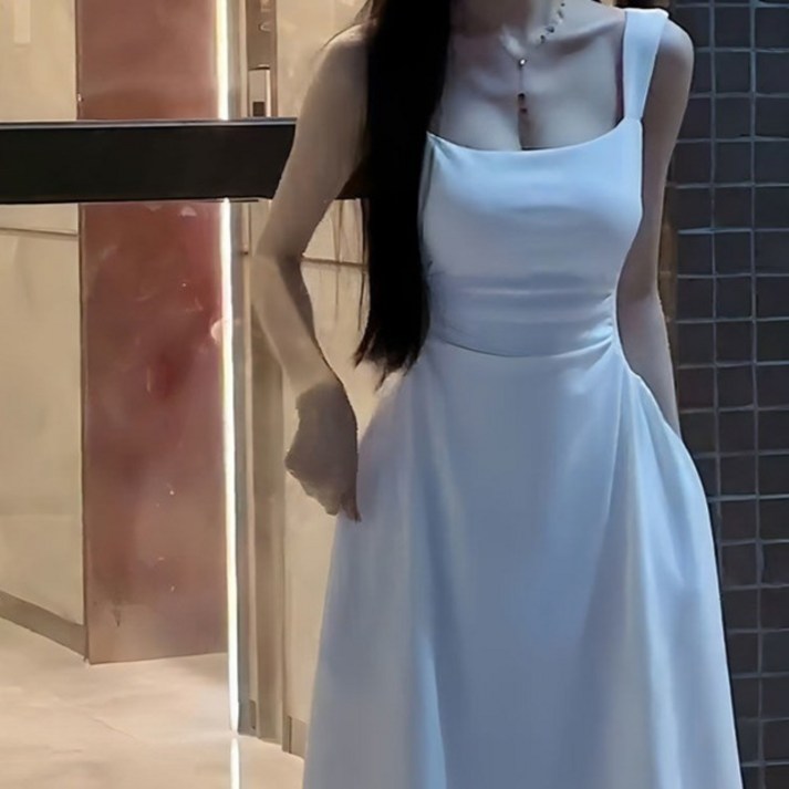 구디프 여성용 프렌치무드 슬립 롱원피스