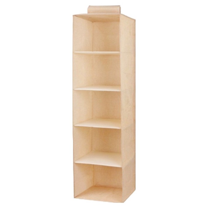 5단 행잉 오거나이저 옷장 걸이형 수납함 R98318M