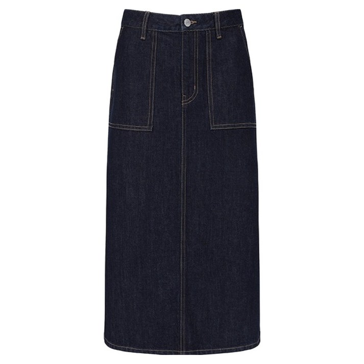탑텐 여성용 데님 A라인 롱 스커트 MSE4RS2305