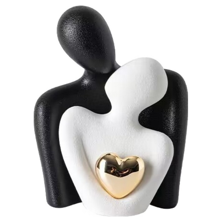 미소로운 예쁜 인테리어 소품, 검정+흰색