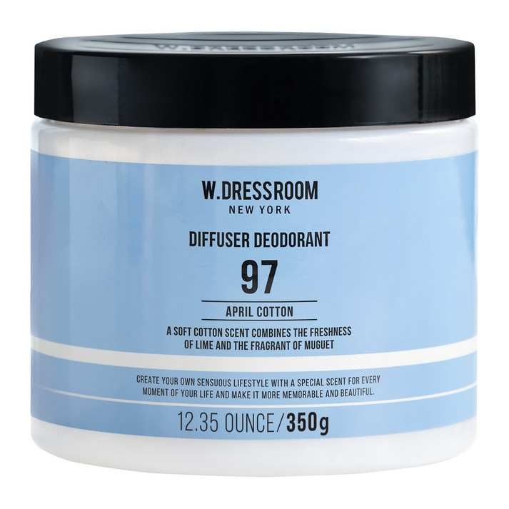 더블유드레스룸 퍼퓸 실내탈취제 97 에이프릴코튼, 350g, 1개