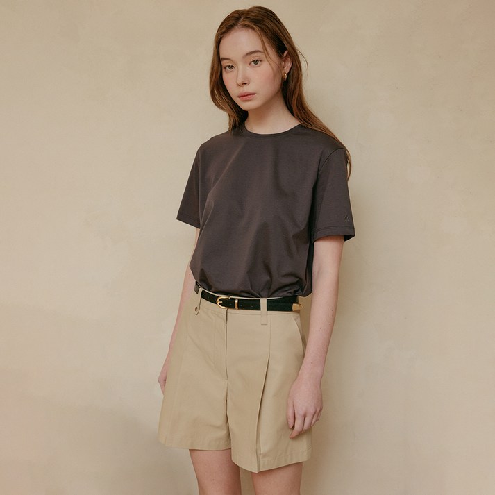 LOOKAST 여성용 샐리 베이직 실켓 티셔츠