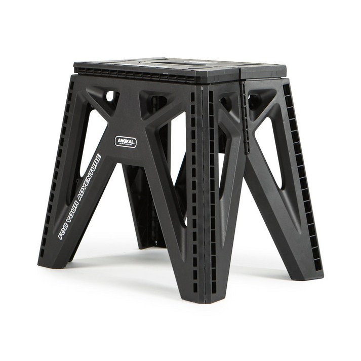 앙칼 캠핑 스툴 폴딩 의자 휴대용 초경량 접의식 의자, Black, 1개