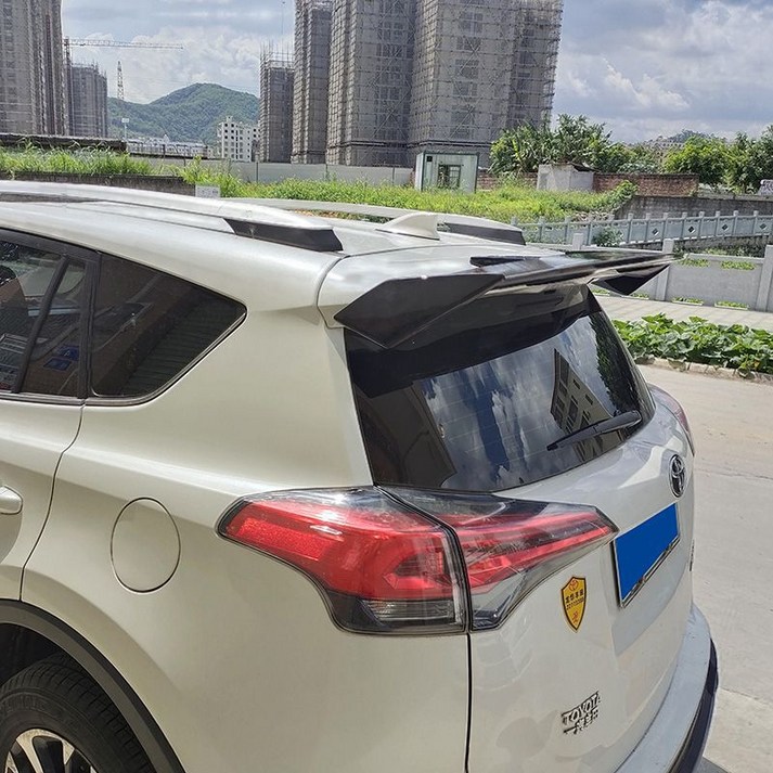 차량 공용 스포일러 SUV 호환용 스포일러 루프 스포일러 고급 에어로 윙 데코 후방 스포일러 (무타공 부착식 + 나사 고정식 2가지 설치 방식), 블랙, SUV 공용