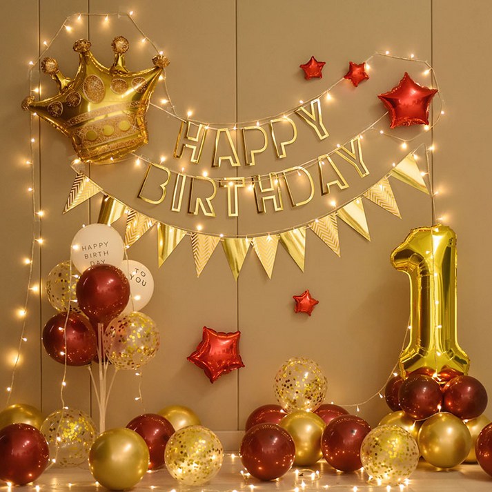 파티샵 파티용품 생일 풍선 세트 손펌프포함 왕관 세트 대형 숫자변경가능, 레드전구 파티샵 파티용품 생일 풍선 세트 손펌프포함 왕관 세트 대형 숫자변경가능, 레드전구