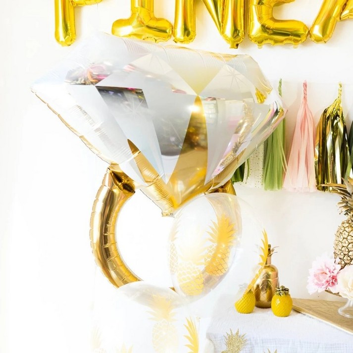 베어플 다이아몬드 반지 풍선 파티 이벤트 은박풍선