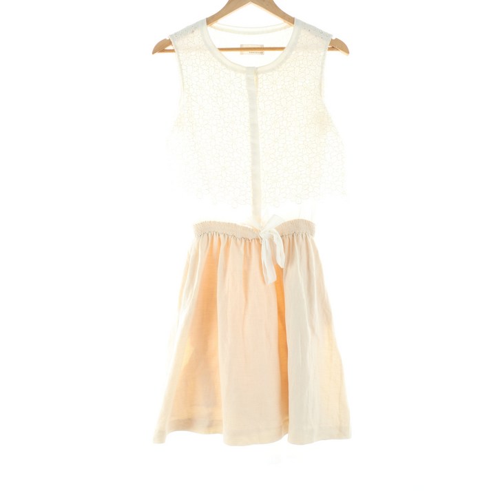 W(S)브랜드빈티지 드레스 원피스 레니본 린넨 마