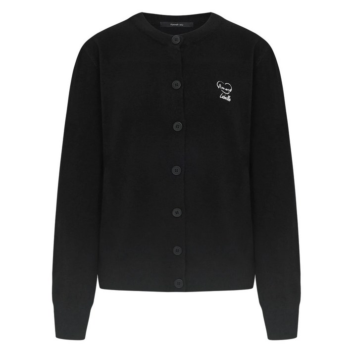 케네스레이디 하트 자수 니트 가디건EKCDPJ0300