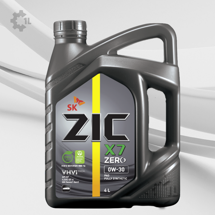 ZIC X7 ZERO 0W30 4L 가솔린 20240303