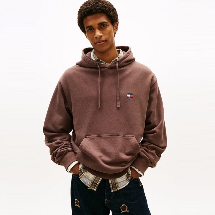 타미힐피거 박시 배지 후디 T32G0TTO02TMT2GW1