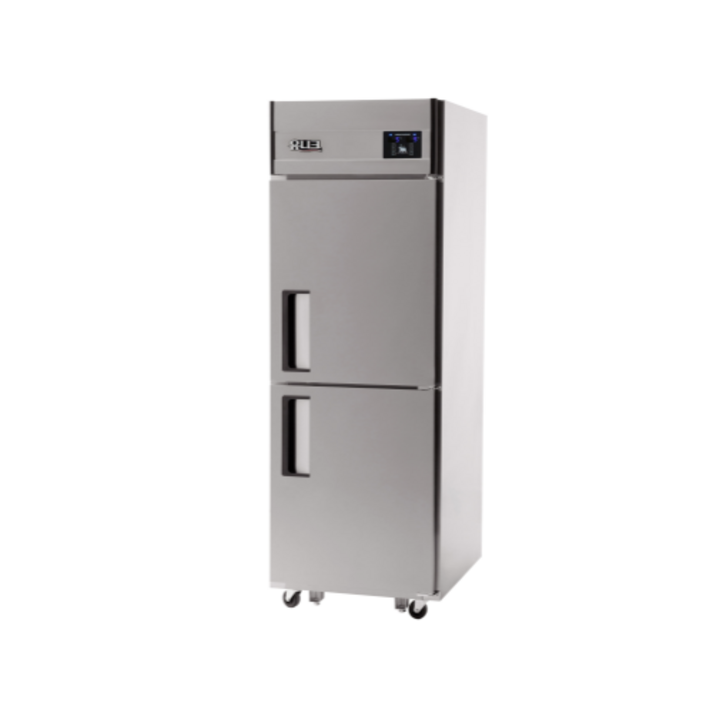 세미빌트인냉장고 [유니크대성] 25BOX 올스텐 하냉동 (냉장1칸/냉동1칸) UDS-25RFDR 디지털 직냉식 업소용냉장고