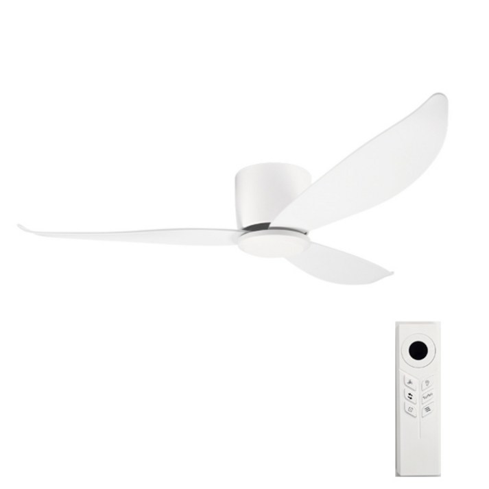 케이시조명 52인치 저소음 천장실링팬 리모컨 포함 무상A/S 2년 모터 5년 보장, 화이트 LED모듈X