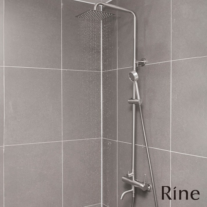 리네 해바라기 샤워기 수전 호텔 욕실 SUS304 무광, 실버 샤워호스, 1개