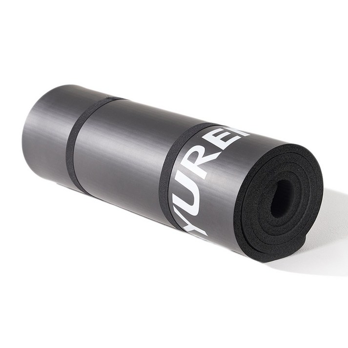 유렌 NBR 요가매트 12mm 운동매트, 블랙, 1개 유렌 NBR 요가매트 12mm 운동매트, 블랙, 1개