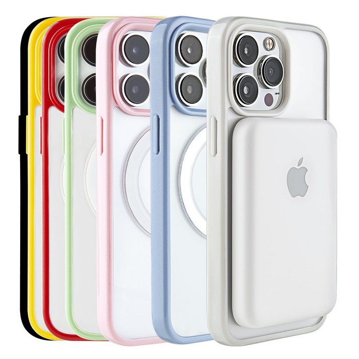 아이폰15플러스맥세이프케이스 caseplz 맥세이프 컬러 프레임 아이폰 케이스