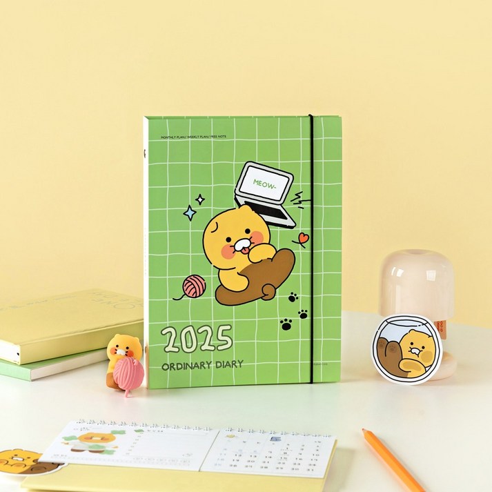 카카오프렌즈 춘식이 오디너리 2025 A5 바인더 6공 다이어리 플래너