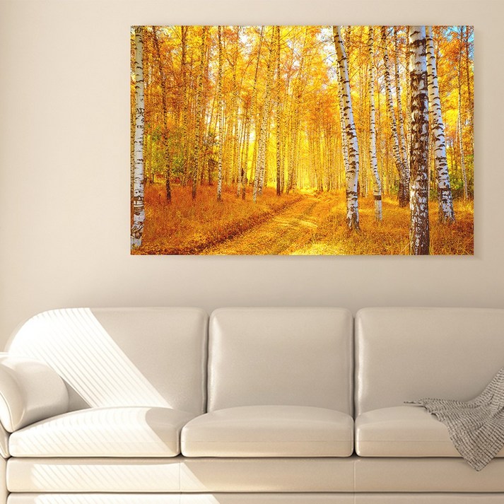 아란아트 부자되는그림 황금 자작나무그림액자 거실벽인테리어, 03 금전운 자작나무