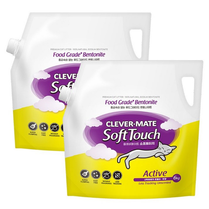 클레버메이트 소프트터치 액티브 고양이모래