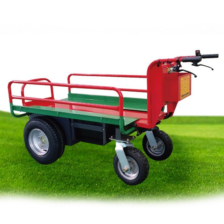 DW-2000 전동운반차 보행형 개폐식 농업용 동력 손수레 구루마 전동수레 전기카트 대차