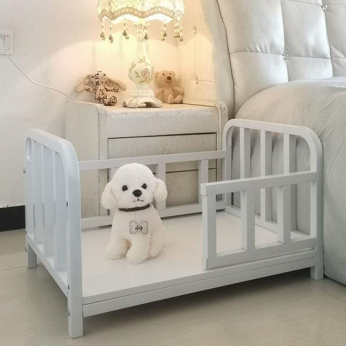 강아지 원목 침대 고양이 애견 하우스 쇼파 베드 반려견 펫 우드 집 대형견 수면 프레임