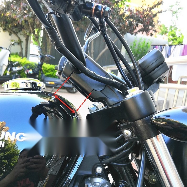 GV300S 아퀼라300 핸들튜닝 키높이 핸들 라이저, 1개