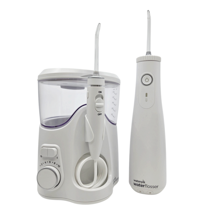 (1+1) 워터픽 구강세정기 콤보 세트 가정용+휴대용