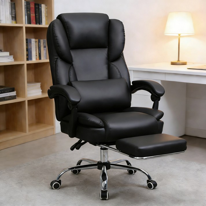 SeekFun 고급 스프링 쿠션 회의실 사무실 서재 책상 컴퓨터 침대형 의자