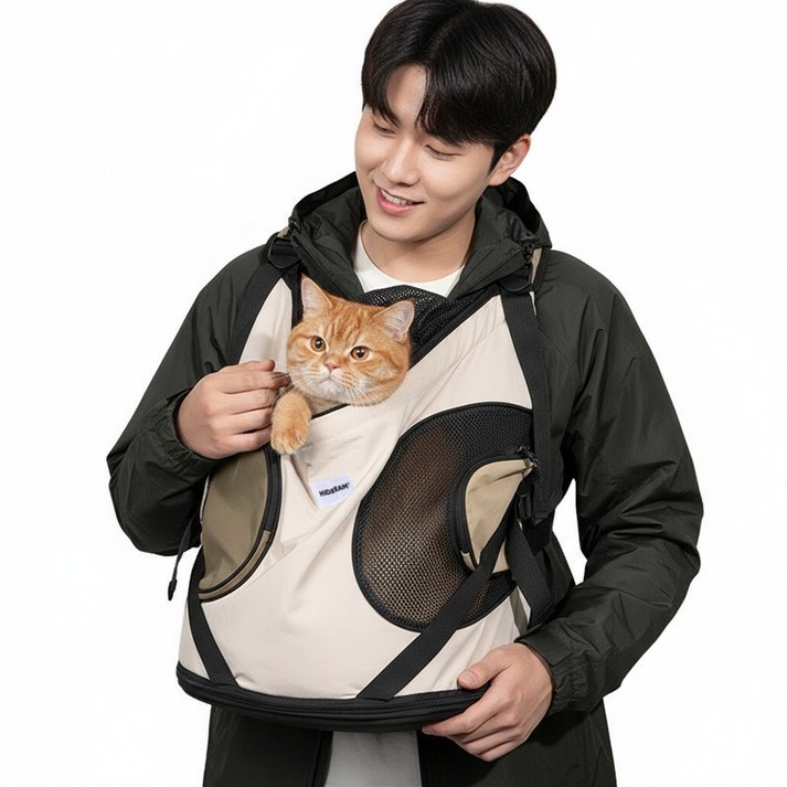 ZOZOFO 반려동물 백팩 프론트백 고양이 강아지 포대기 이동가방 배낭 캐리어352036CM