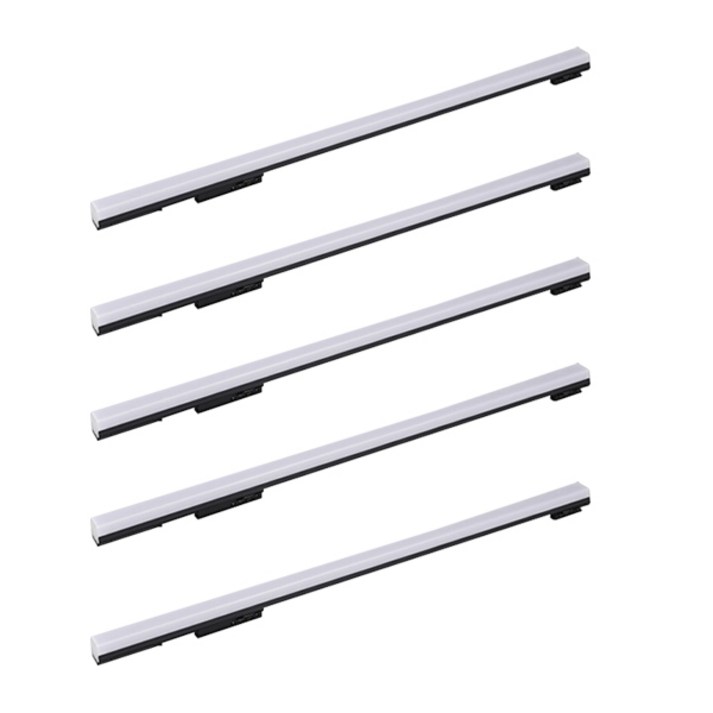 엘포스 LED SIMPLE 600mm 티에스라인등 레일조명 특허등록 TS라인등 슬림형 고출력 플리커프리 바디블랙, 주광색, 5개