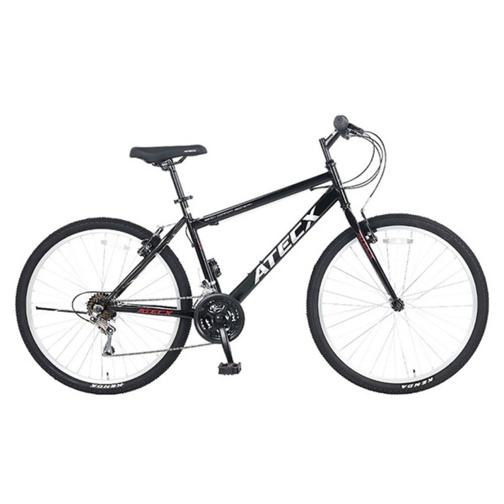 클릭 보스톤26 26인치 21단기어 MTB 자전거, 블랙 완조립, 1개