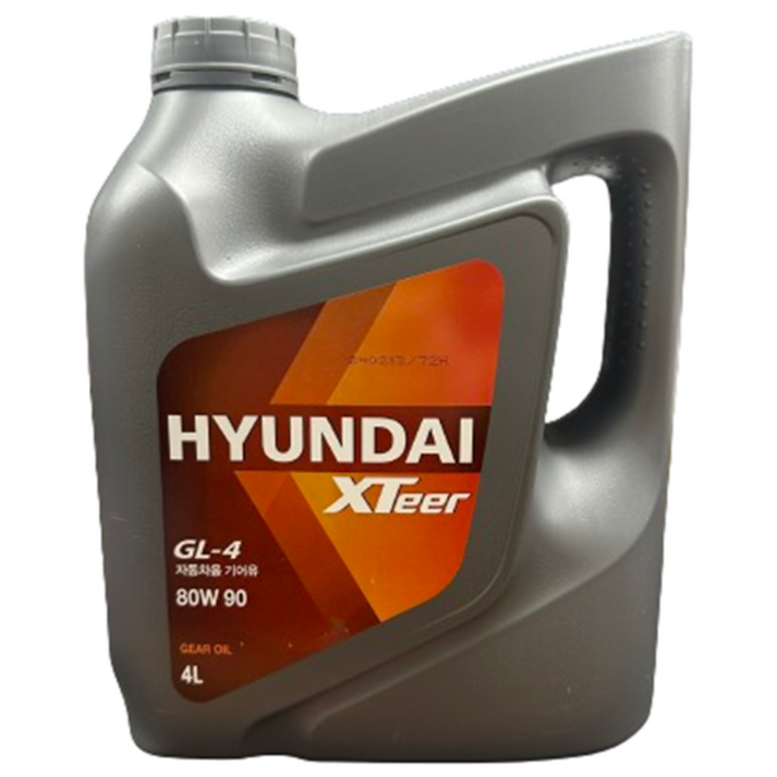 현대 엑스티어 GL-4 80W90 4L 자동차용 기어오일, 수동 미션오일 XTEER GL-4 80W90