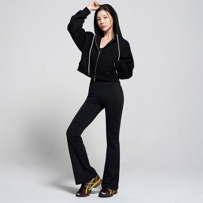 콘치웨어 리프팅핏 기모 부츠컷 레깅스 롱버전 5colors 필라테스 요가