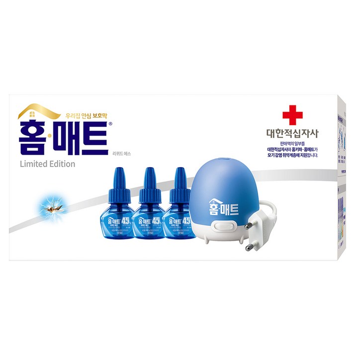 홈매트 리퀴드 에스 코드형 훈증기 + 리필 3p 세트