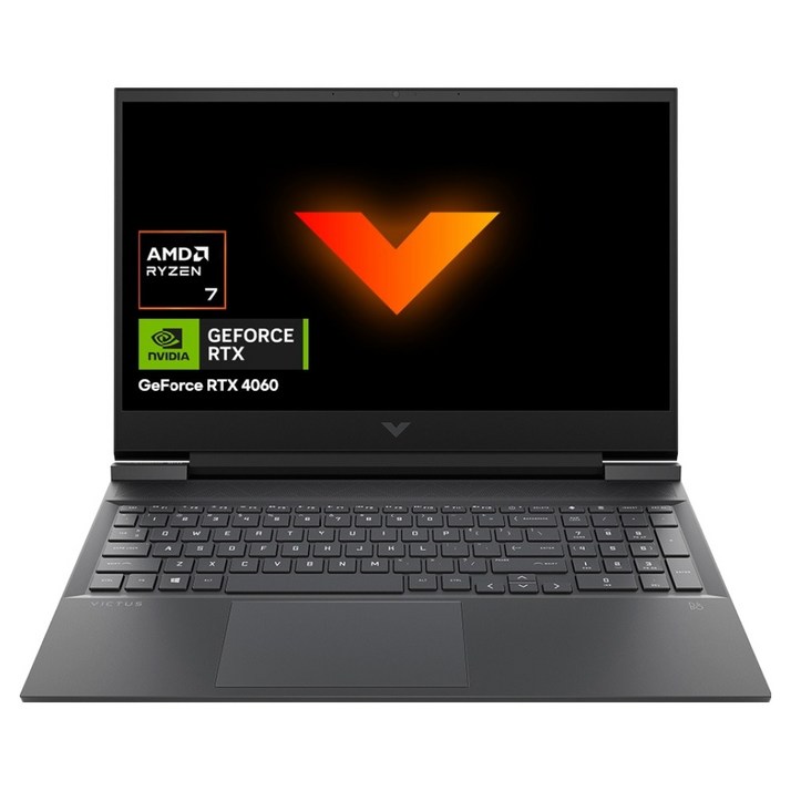 HP 2024 빅터스 15 라이젠7 라이젠 8000 시리즈 지포스 RTX 4060, MicaSilver, 512GB, 16GB, Free DOS, 15-fb2031AX
