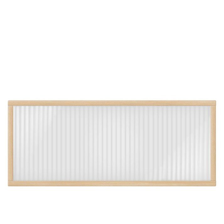 타공판닷컴 클리어 아일랜드 파티션 세로 800 x 120 x 300 mm, 네추럴  투명