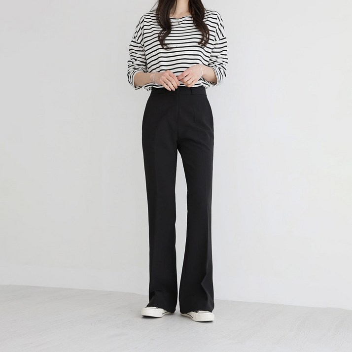 앤드스타일 여성용 스판 부츠컷 슬랙스 264347 롱