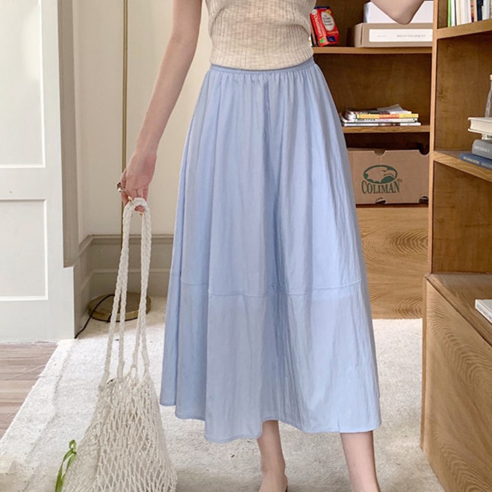 페이퍼먼츠 여성용 데일리 밴딩 하이웨이스트 스커트 10291