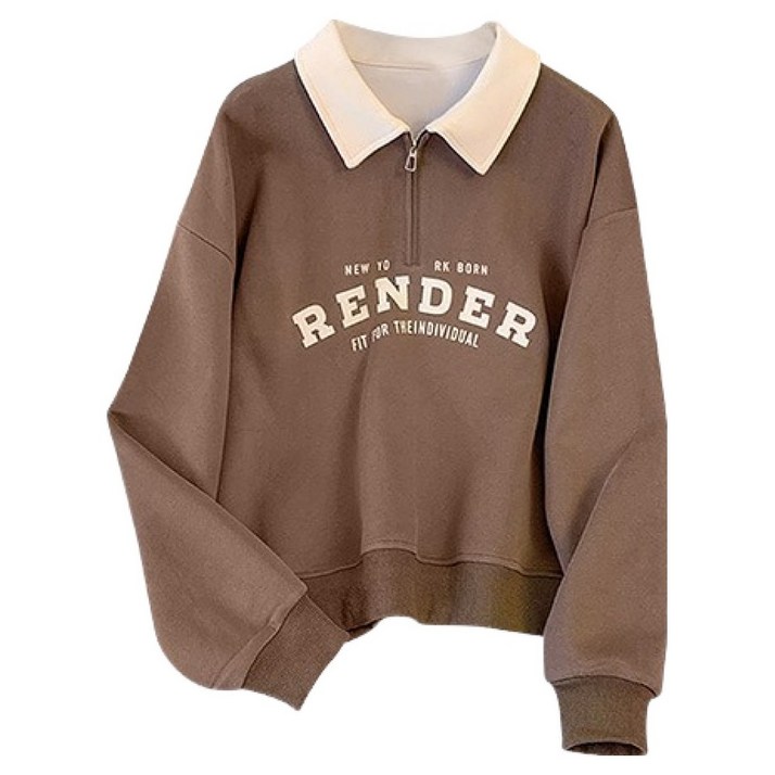 PDS패션 여성용 뉴욕본랜더 카라 데일리 맨투맨