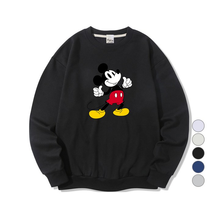 일루소 남녀공용 디즈니 스탠딩미키 맨투맨