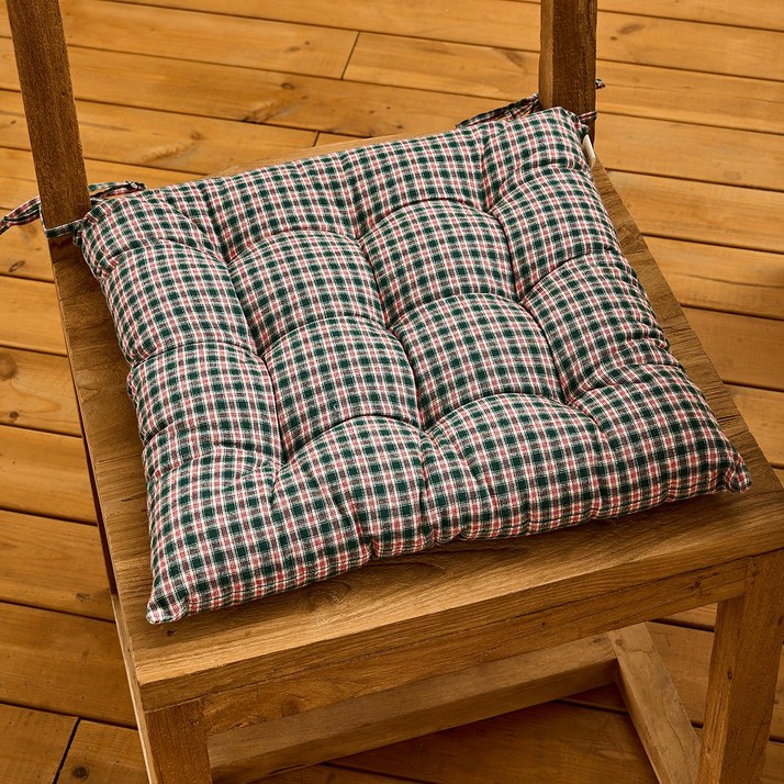 모던하우스 L 코지 기모 체크 사각방석