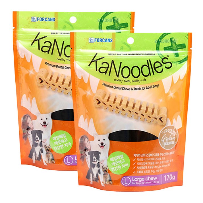 포켄스 카누들 덴탈껌 L 중형견 대형견 치석제거 개껌 간식
