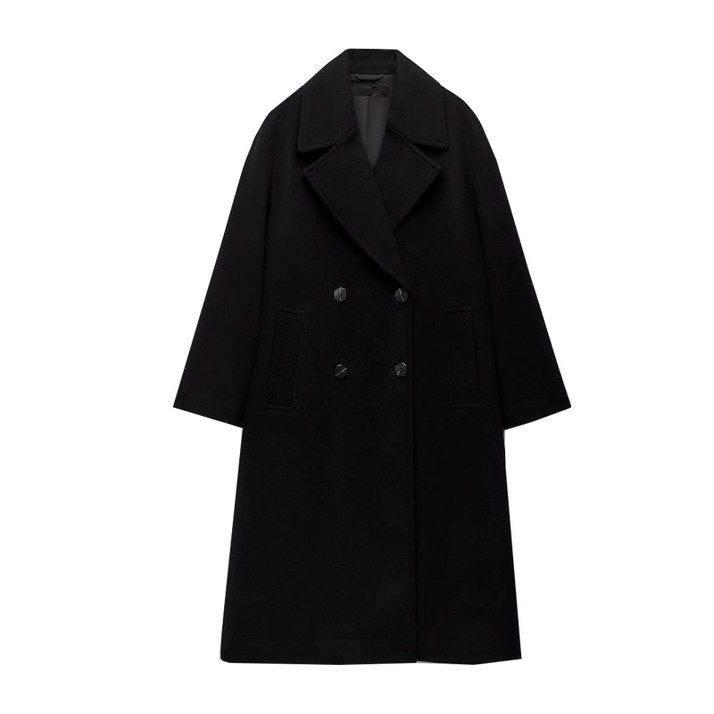 ZARA 자라  데일리 모직 소프트 오버사이즈 더블 코트 4컬러
