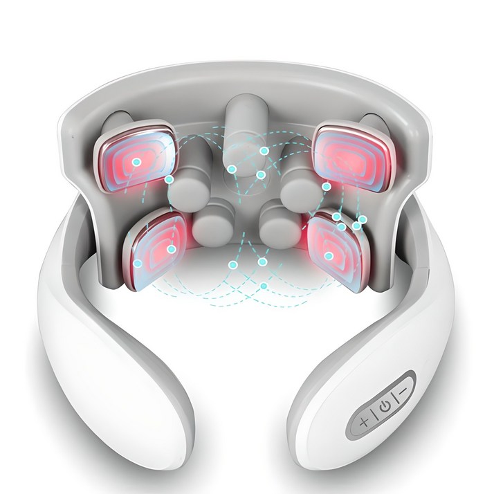 넥슬림 EMS 저주파 온열 목 마사지기 무선 안마기