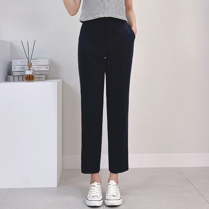 [숏/기본/롱 S~3XL]여성용 빅사이즈 밴딩슬랙스 정장바지 라이크 밴딩팬츠