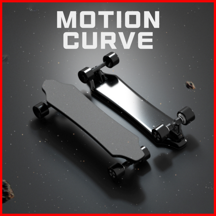 모션커브 안전한 전동 스케이트보드 입문용 롱보드 리모컨 전기 출퇴근 보드 원격 전동휠