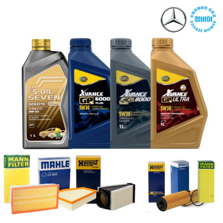 벤츠 C클래스 14년23년 엔진오일 세트 C200 C250 C220D W205 14년23년, 1개 벤츠 C클래스 14년23년 엔진오일 세트 C200 C250 C220D W205 14년23년, 1개