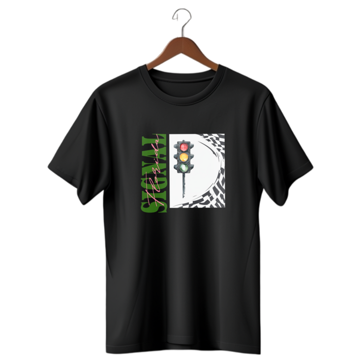 AiYO 시그널 남녀공용 반팔티 그래픽 프린팅 여름 반팔 20수 티셔츠