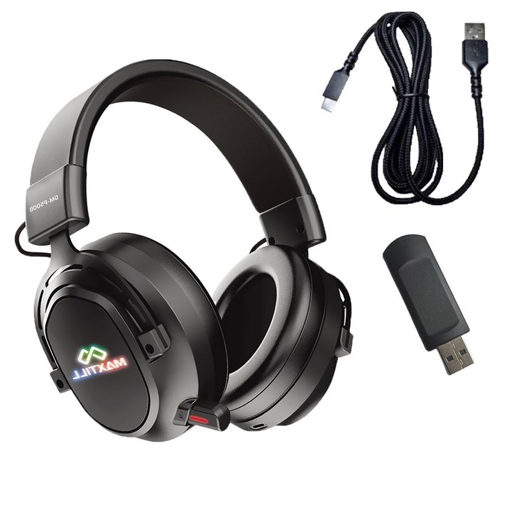 맥스틸 유무선 3모드 연결방식 RGB 진동 노이즈 캔슬링 마이크 초경량 게이밍 헤드셋 7.1채널, GMP500B 맥스틸 유무선 3모드 연결방식 RGB 진동 노이즈 캔슬링 마이크 초경량 게이밍 헤드셋 7.1채널, GMP500B