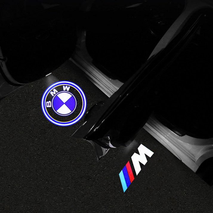 bmw m 유리가공 4K 무변색 LED 도어라이트 2ps X3 X4 X5 X6, 1개